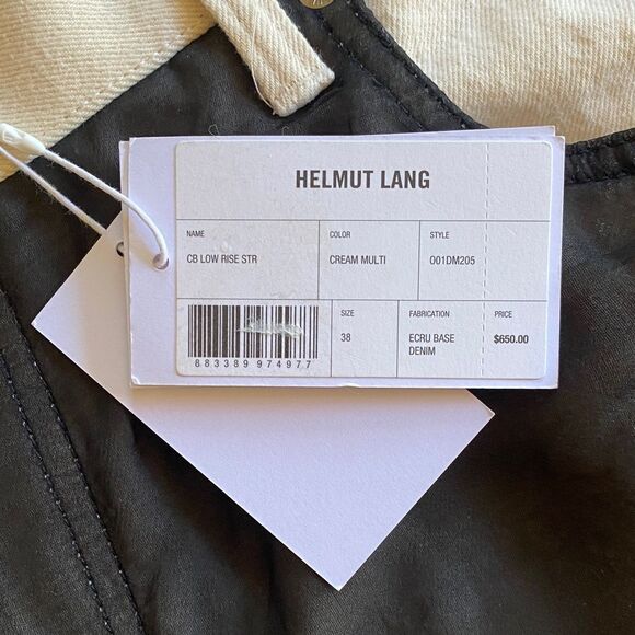 Helmut Lang Mens Patchwork Jeans - Pink, Black, Yellow, Ivory - Picture 5 of 7